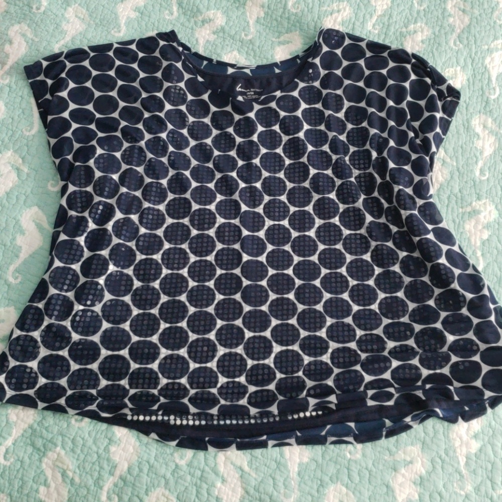 Lane Bryant blouse sequin shirt
